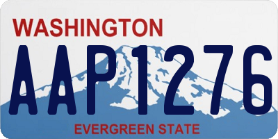 WA license plate AAP1276