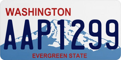 WA license plate AAP1299