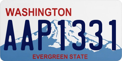 WA license plate AAP1331