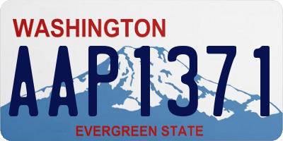 WA license plate AAP1371