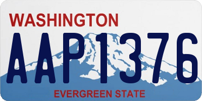 WA license plate AAP1376