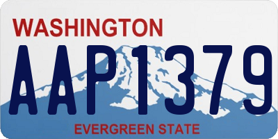 WA license plate AAP1379