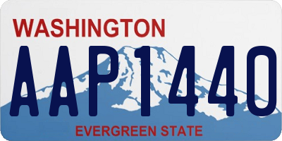 WA license plate AAP1440