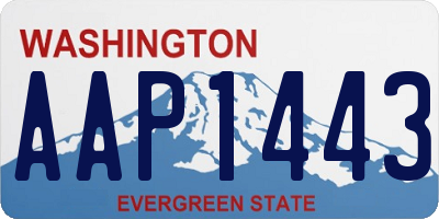 WA license plate AAP1443