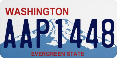 WA license plate AAP1448