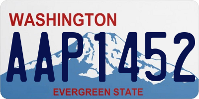 WA license plate AAP1452