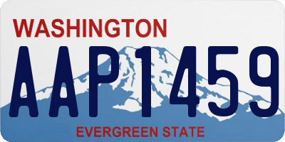 WA license plate AAP1459