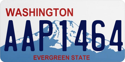 WA license plate AAP1464