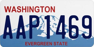 WA license plate AAP1469