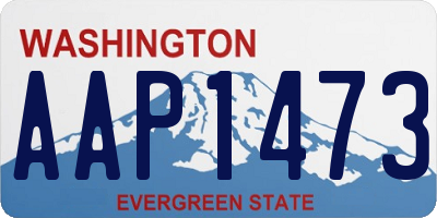 WA license plate AAP1473