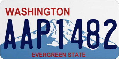 WA license plate AAP1482