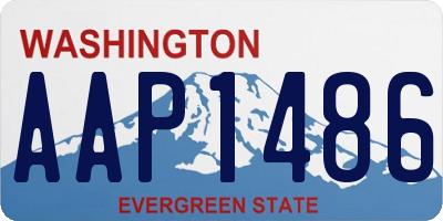 WA license plate AAP1486