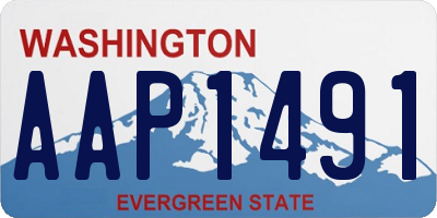 WA license plate AAP1491