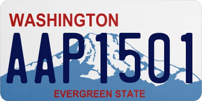 WA license plate AAP1501