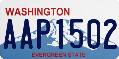 WA license plate AAP1502