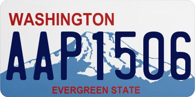 WA license plate AAP1506