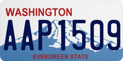 WA license plate AAP1509