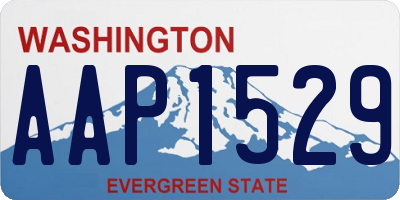 WA license plate AAP1529