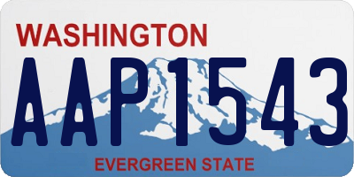 WA license plate AAP1543