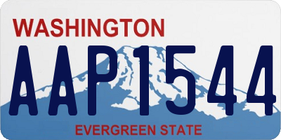 WA license plate AAP1544