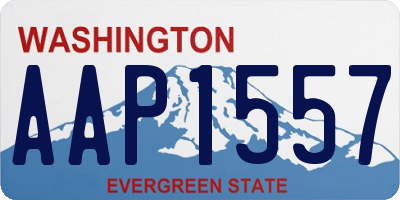 WA license plate AAP1557