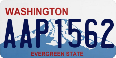 WA license plate AAP1562