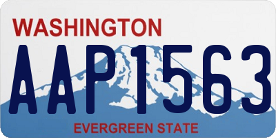 WA license plate AAP1563