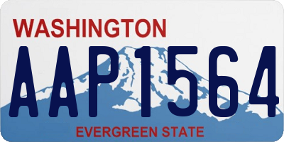 WA license plate AAP1564