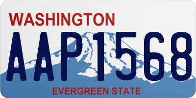 WA license plate AAP1568