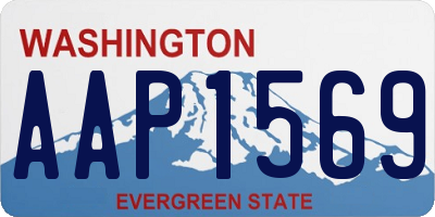 WA license plate AAP1569
