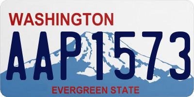 WA license plate AAP1573