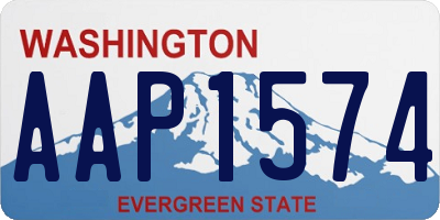 WA license plate AAP1574