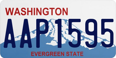 WA license plate AAP1595