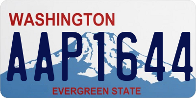 WA license plate AAP1644