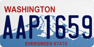 WA license plate AAP1659