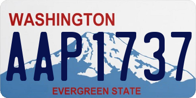 WA license plate AAP1737