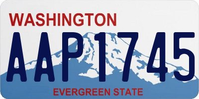 WA license plate AAP1745