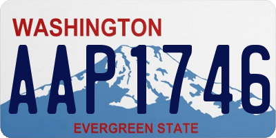 WA license plate AAP1746