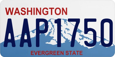 WA license plate AAP1750