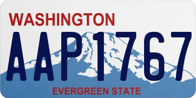 WA license plate AAP1767