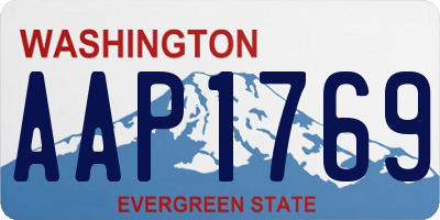 WA license plate AAP1769