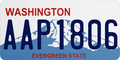 WA license plate AAP1806