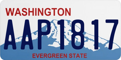 WA license plate AAP1817