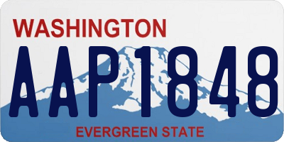 WA license plate AAP1848