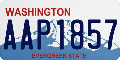 WA license plate AAP1857