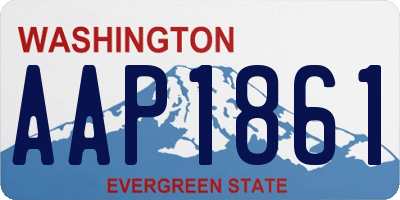 WA license plate AAP1861
