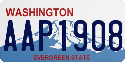 WA license plate AAP1908