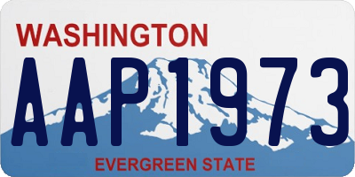 WA license plate AAP1973