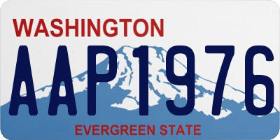 WA license plate AAP1976