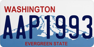 WA license plate AAP1993